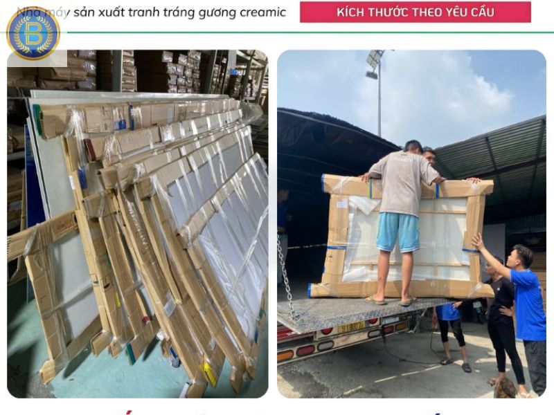 Xuất Trang Tráng Gương gửi đi xa cho khách tỉnh